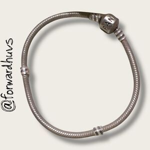Pandora Sterling Silver Snake Chain Bracelet – Barrel Clasp